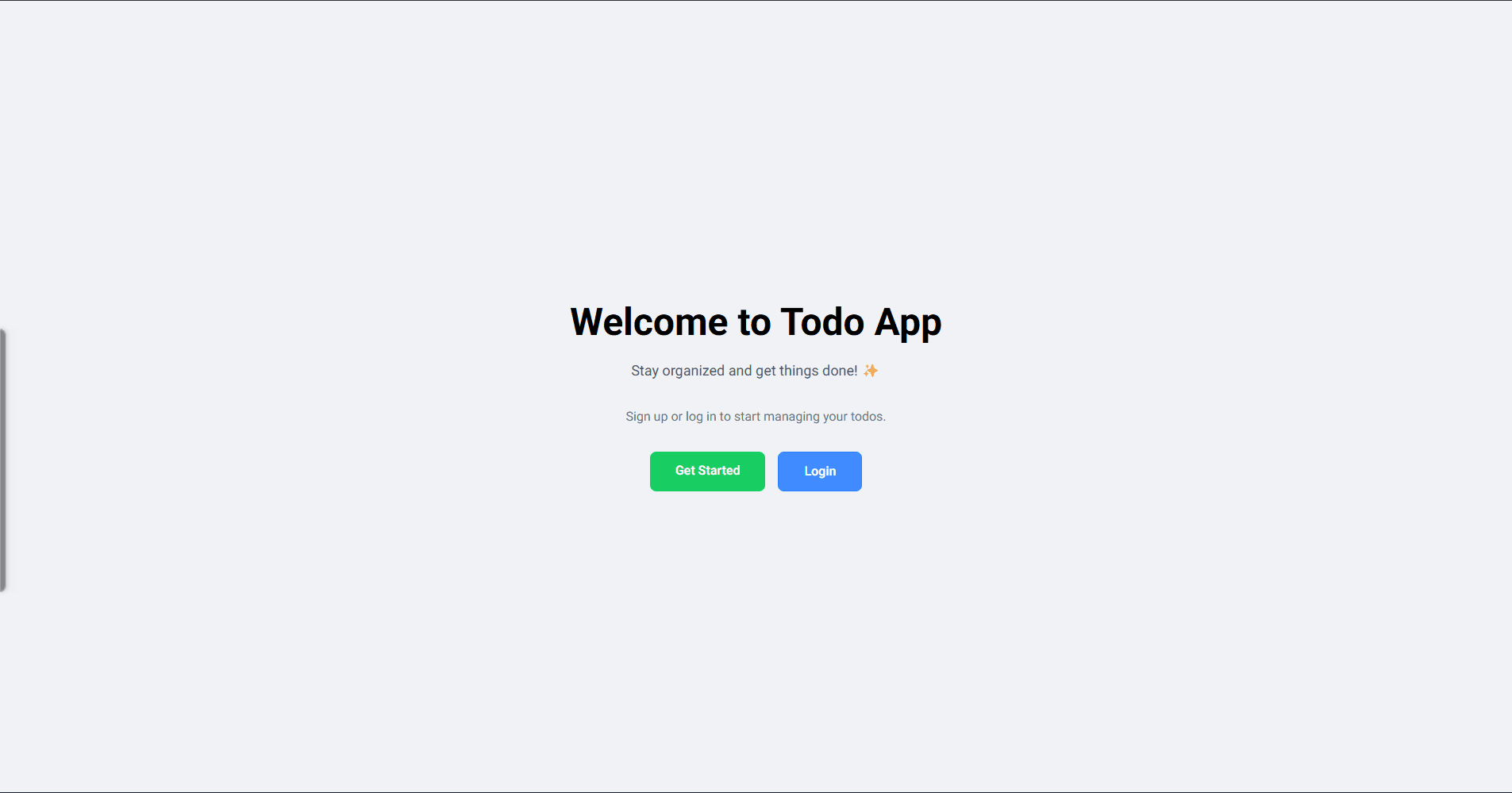 Todo List App screenshot